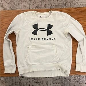 Under Armour White Crew Neck Sweater